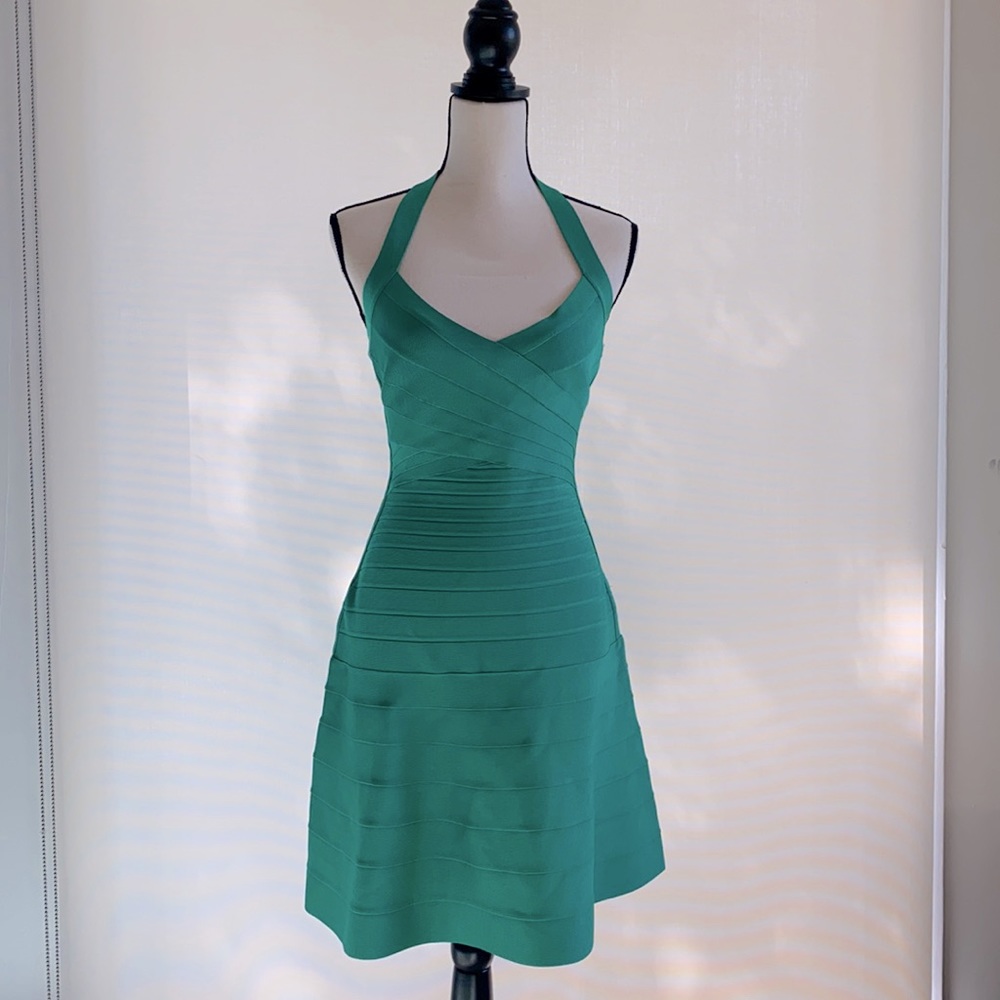 Herve leger halter bandage dress